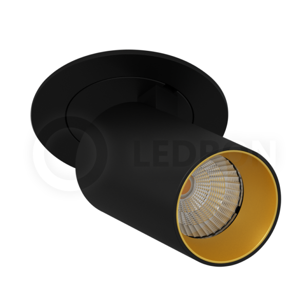 Встраиваемый светильник LeDron DANNY MINI S 40 Black Gold