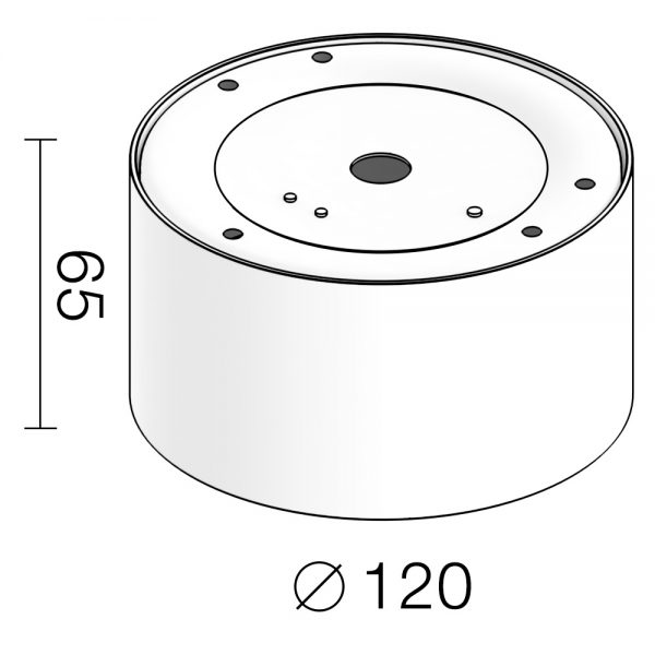 Накладной светильник LeDron LXS0812-12W 3000K схема