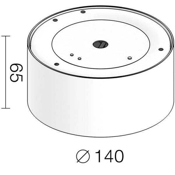 Накладной светильник LeDron LXS0812-16W 3000K схема