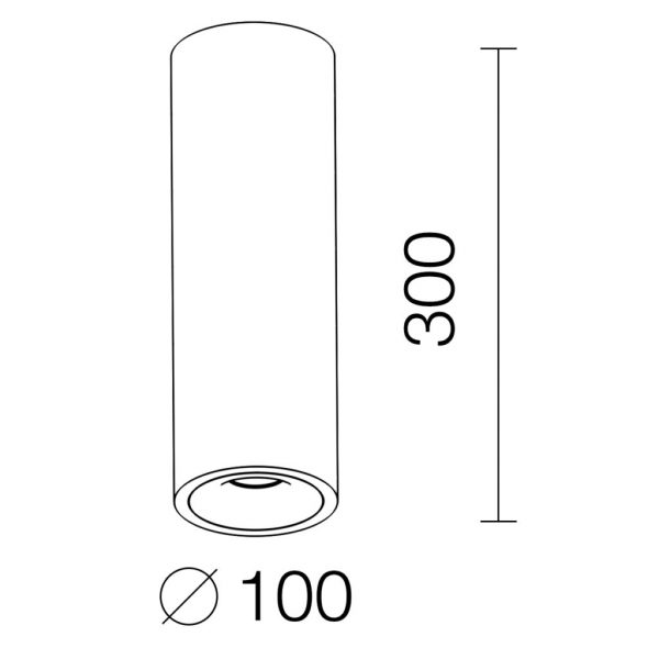 Накладной светильник LeDron MJ1027GB300mm схема