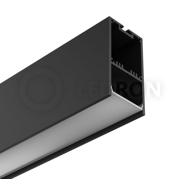 Накладной профиль для светодиодных лент LeDron 3667 BLACK