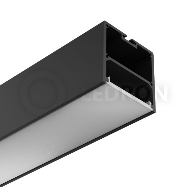 Накладной профиль для светодиодных лент LeDron 5050 BLACK