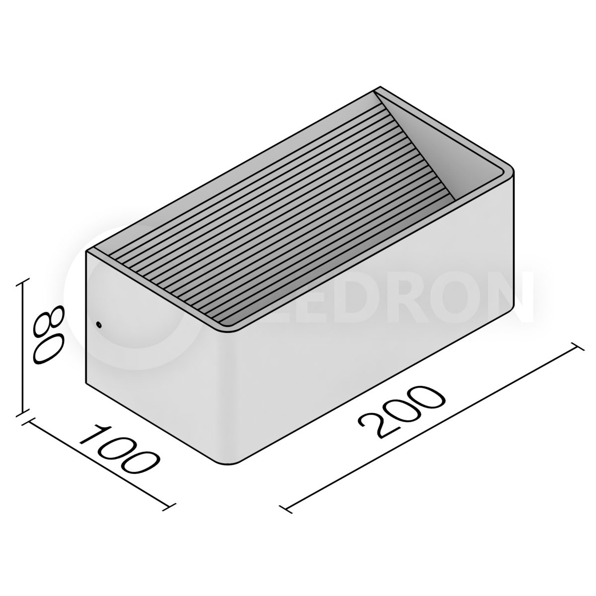 Бра Ledron LD1200-6W-B 3000K схема