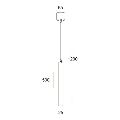 Подвесной светильник Ledron HL012-BK 3000K схема