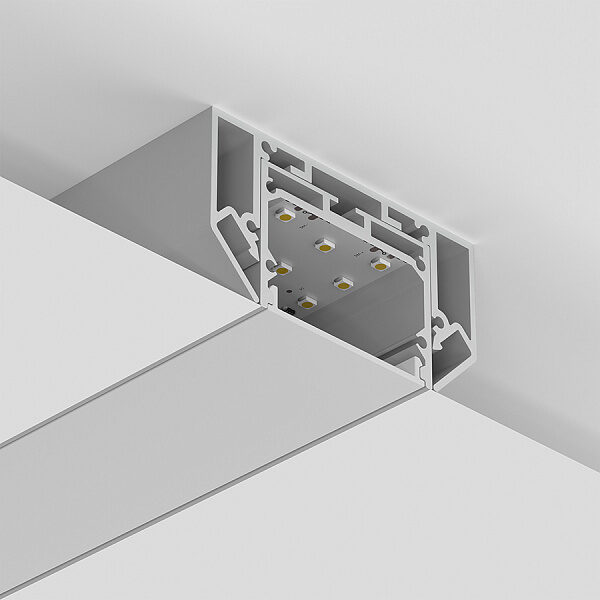 Встраиваемый профиль в натяжной потолок Ledron АВД-4662 Alum