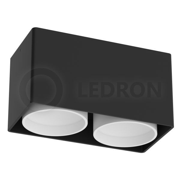 Накладной светодиодный светильник LeDron KEA 2 ED GU10 Black White