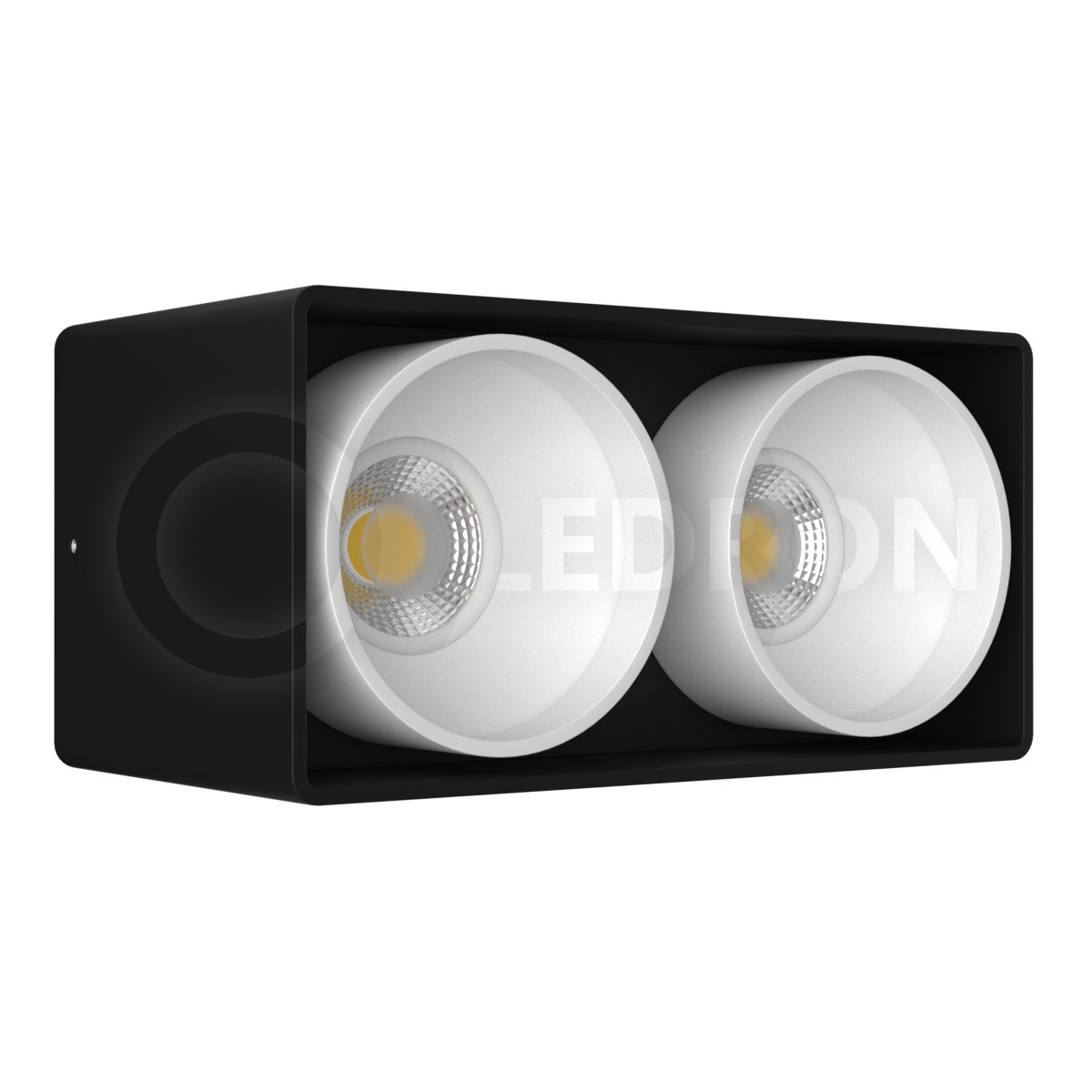 Накладной светодиодный светильник LeDron KEA 2 ED GU10 Black White фото 2