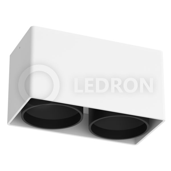 Накладной светодиодный светильник LeDron KEA 2 ED GU10 White Black