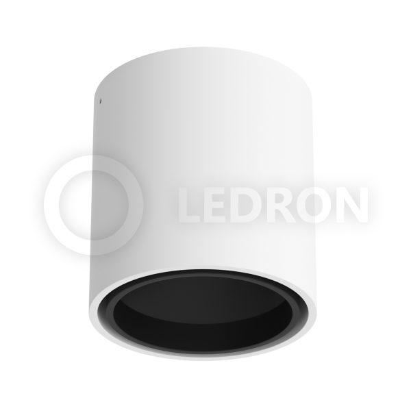 Накладной светодиодный светильник LeDron KEA R ED GU10 WHITE BLACK