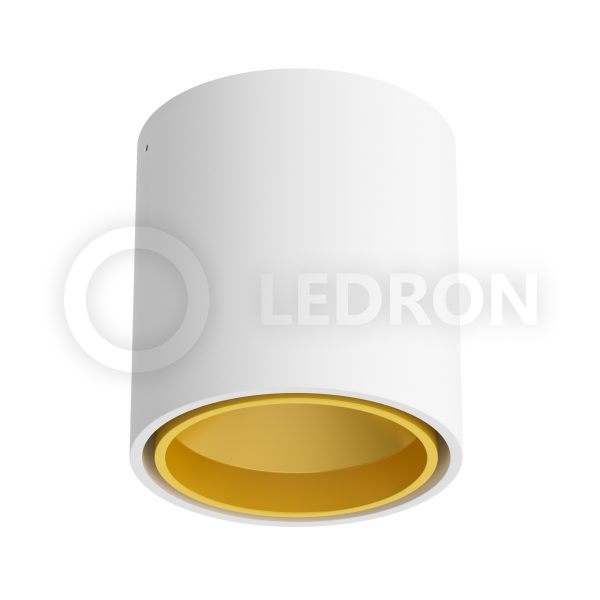 Накладной светодиодный светильник LeDron KEA R ED GU10 WHITE GOLD