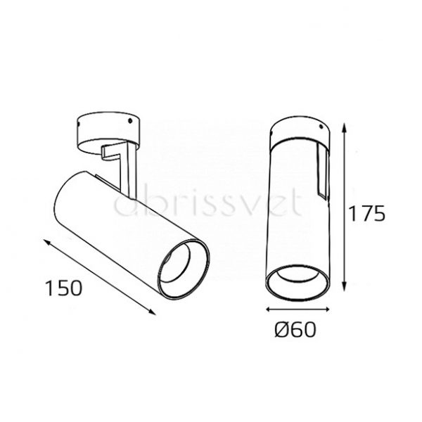 Накладной светодиодный светильник ITALLINE SD 3045 white схема