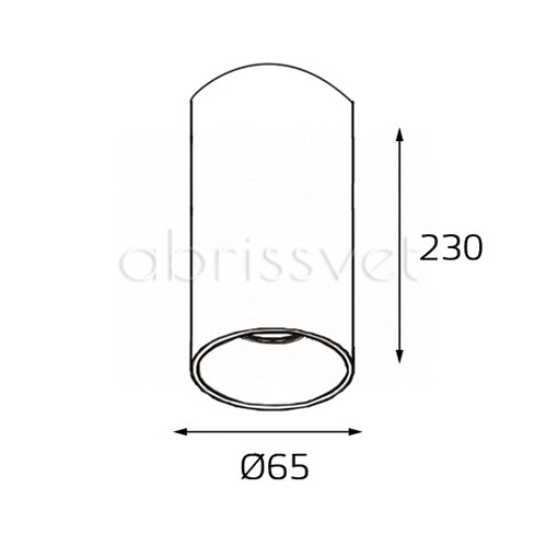 Накладной светодиодный светильник ITALLINE M03-046 230 GOLD + ITALLINE M03-046 ring BLACK схема 2