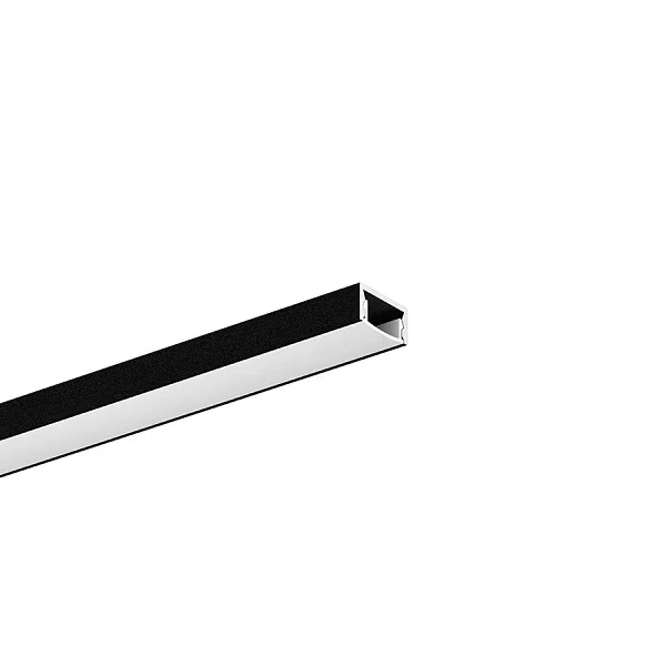 Накладной алюминиевый профиль с экраном LeDron Mic BLACK 2500 мм