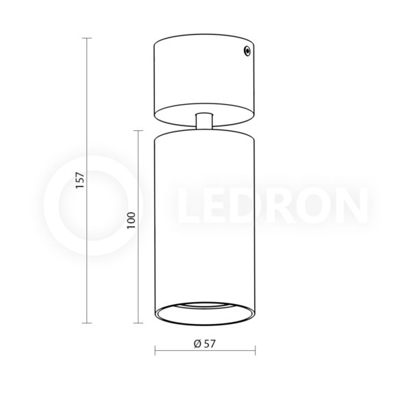 Накладной светильник Ledron MJ1184 схема