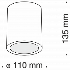 Потолочный светильник Conik gyps C001CW-01W схема