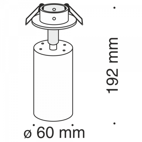 Потолочный светильник Focus C018CL-01MG схема