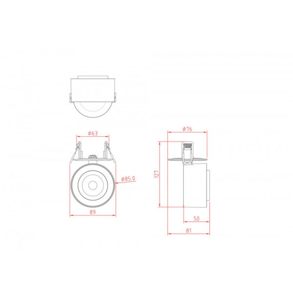 Потолочный светильник Maytoni Treo C063CL-L12B3K схема