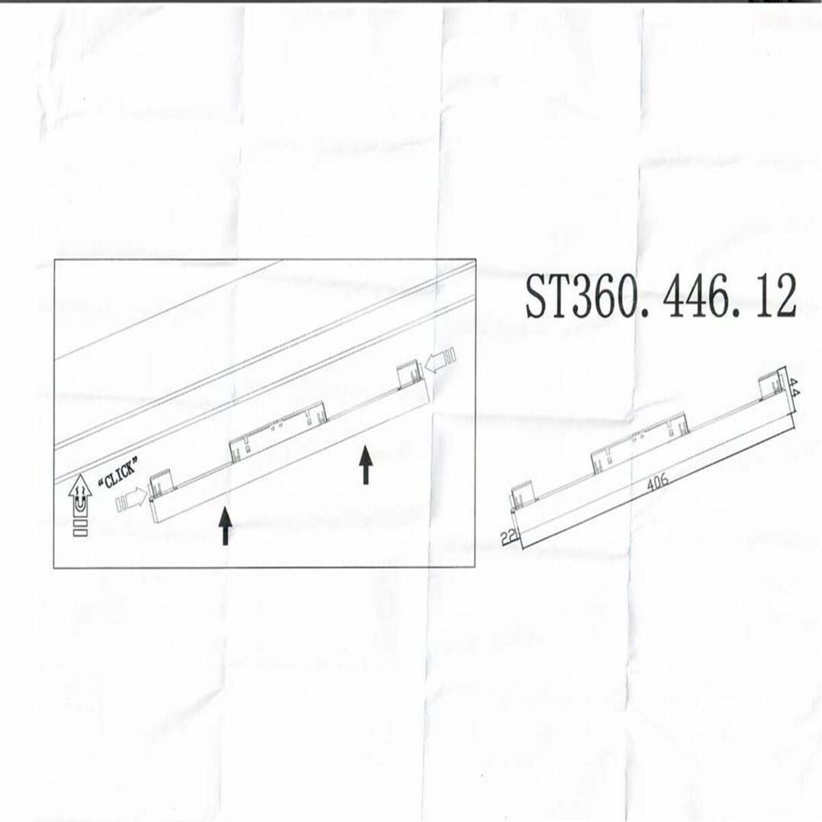 Магнитный трековый светильник Черный LED 1-12W 4000K 780Lm 3