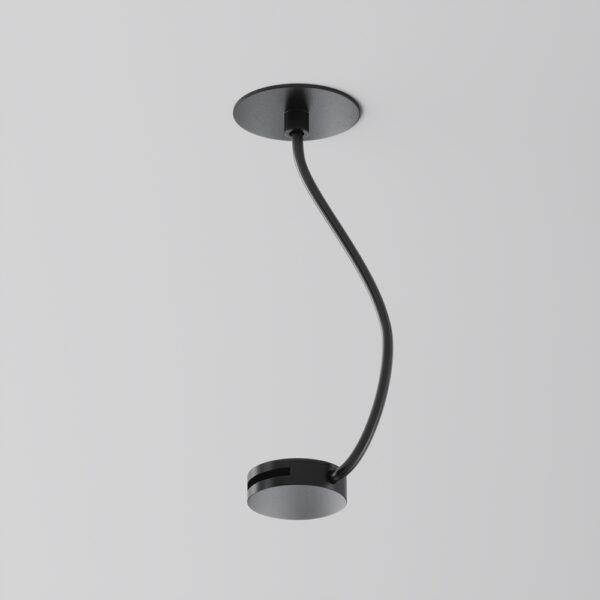 Ввод питания гибкий, боковой, черный