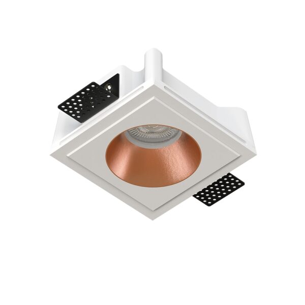 Гипсовый встраиваемый светильник Stellanova QUASAR 80 COPPER