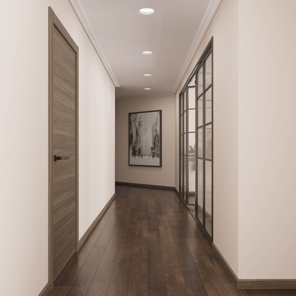 Купольный встраиваемый гипсовый светильник Stellanova ATLAS 160 включен