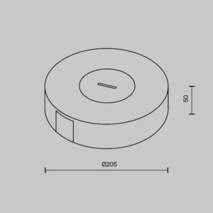 Схема Потолочная накладная чаша для блока питания Parity Maytoni