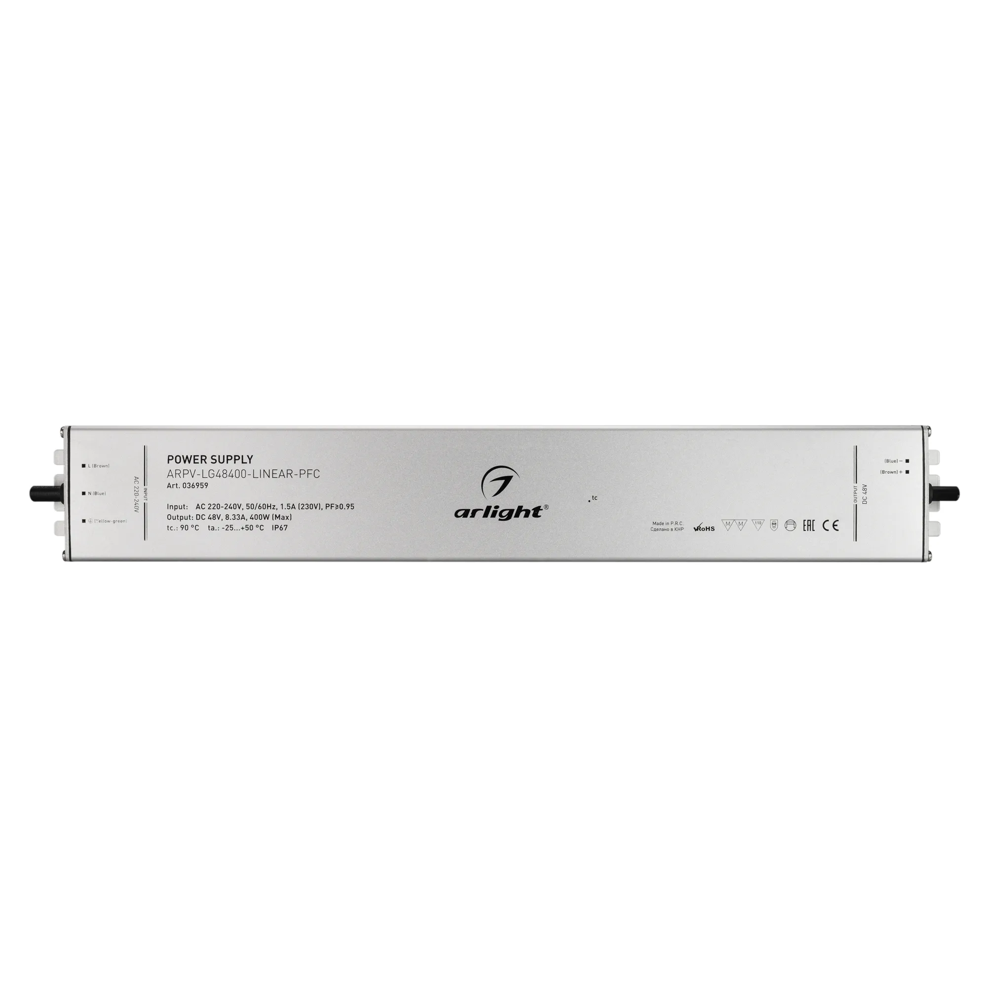 Arlight ARPV-LG48400-LINEAR-PFC 48V, 8.33A, 400W