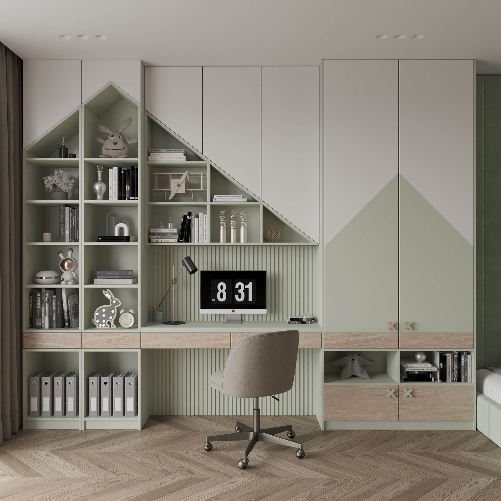 В интерьере Гипсовый встраиваемый светильник Stellanova ELEKTRA MINI TRIO