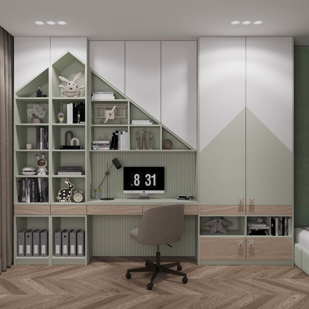 Включен Гипсовый встраиваемый светильник Stellanova ELEKTRA MINI TRIO