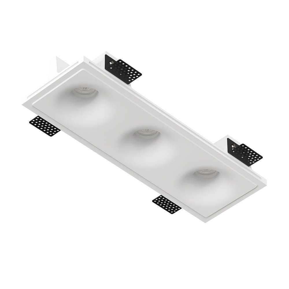 Гипсовый встраиваемый светильник ELEKTRA MINI TRIO