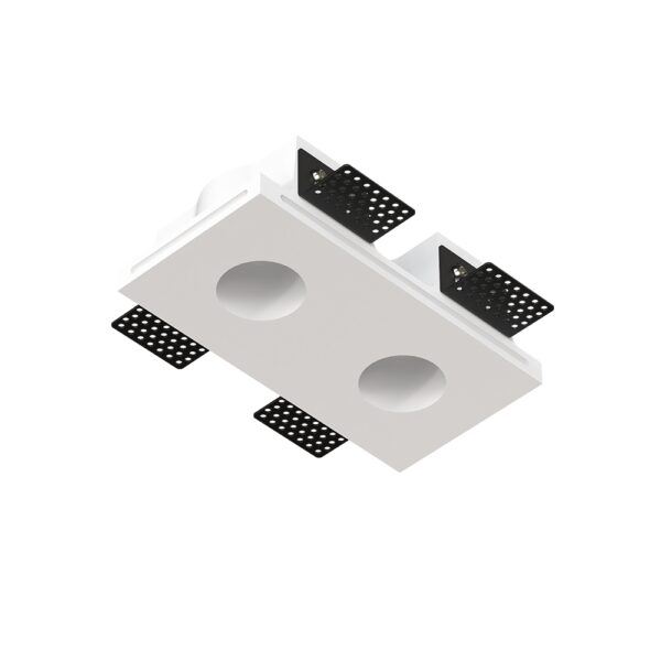 Гипсовый встраиваемый светильник QUASAR 40 DUO