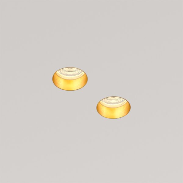 Гипсовый встраиваемый светильник Stellanova QUASAR 55 DUO FLAT BRASS