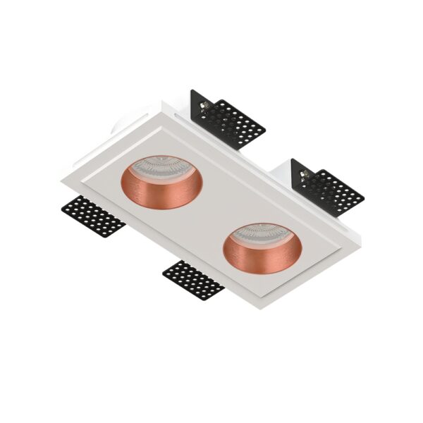 Гипсовый светильник Stellanova QUASAR 55 DUO FLAT COPPER