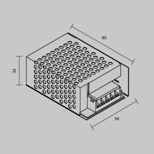 Схема Источник напряжения Maytoni PSL002 24В 24Вт IP 20 821019
