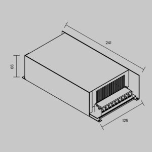 Схема Источник напряжения Maytoni PSL002 24В 600Вт IP 20 821021