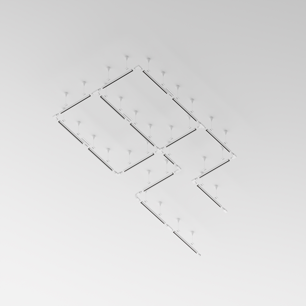 Схема Шинопровод 3м Trinity TRX005-313W накладной-подвесной белый Схема Шинопровод 3м Trinity TRX005-313W накладной-подвесной белый