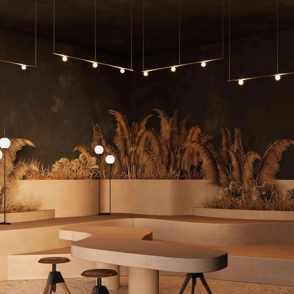 Трековый светильник Maytoni Luna Levity 4000К 3Вт 200° TR185-1-3W4K-B в интерьере