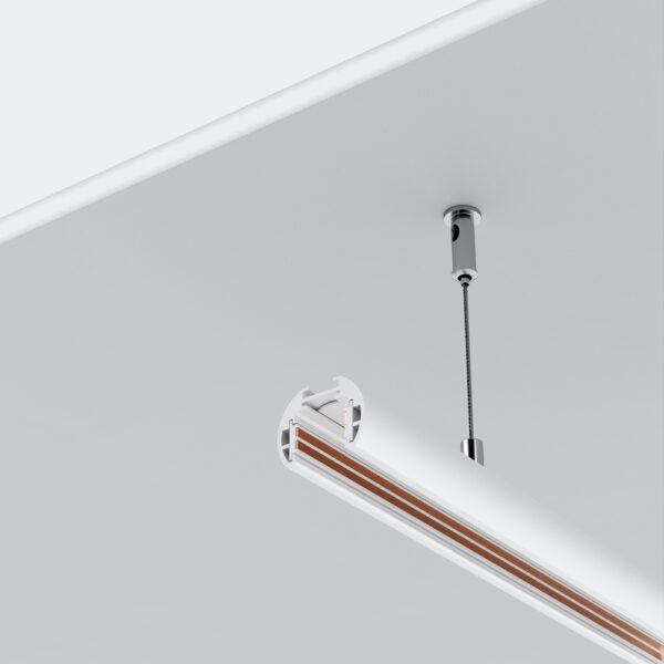 Шинопровод 2м Exility TRXM034-R-412W низкопрофильный подвесной круглый