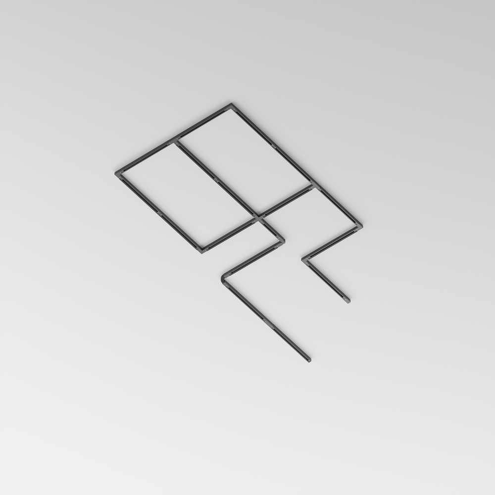 Шинопровод 2м Trinity TRX005-312B накладной-подвесной-черный